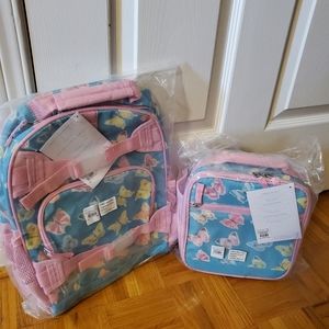 Brand new PotteryBarn Kids Napsack and Lunchbag